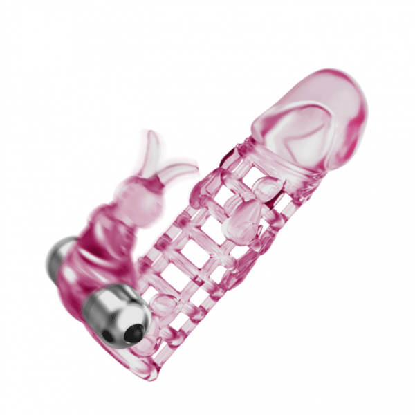 Funda Vibradora Conejo para Pene con Extensión - Imagen 3