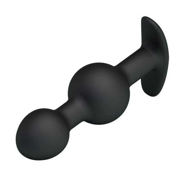 Plug Anal Doble con Pesa Vibratoria 10cm - Imagen 3