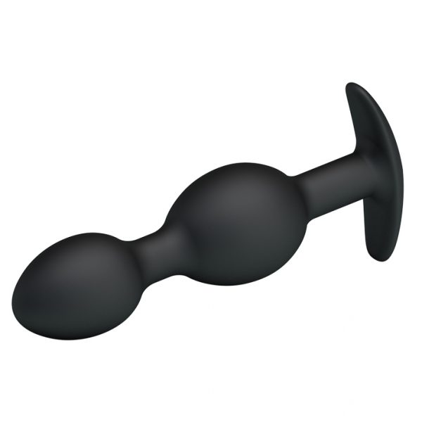 Plug Anal Doble con Pesa Vibratoria 12cm - Imagen 4
