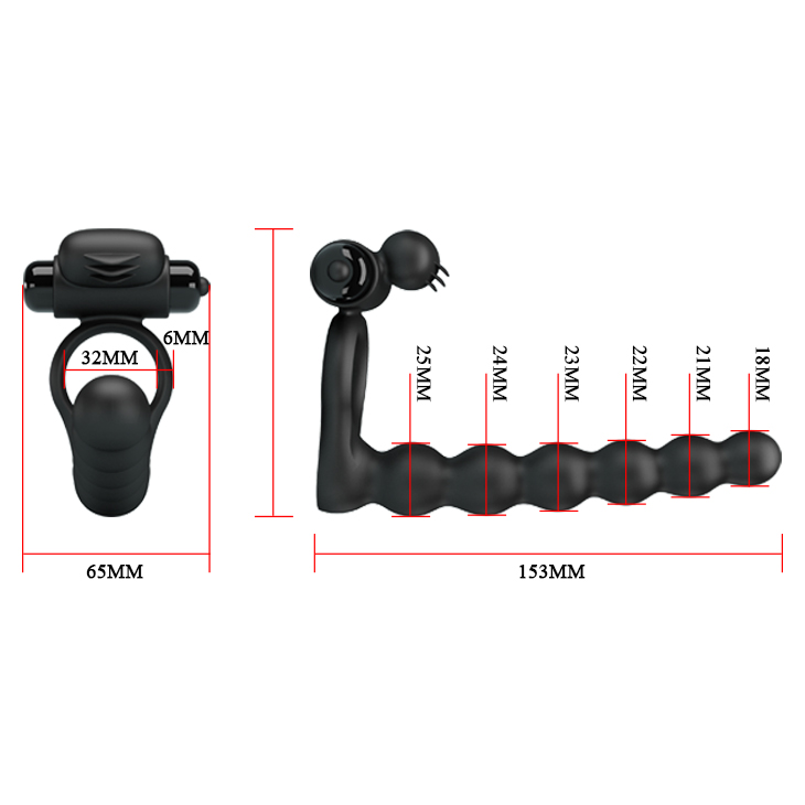 Anillo Vibrador Doble Penetración “Hércules” - Imagen 6