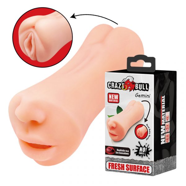 Masturbador Doble Bucal y Vaginal “Gemini”