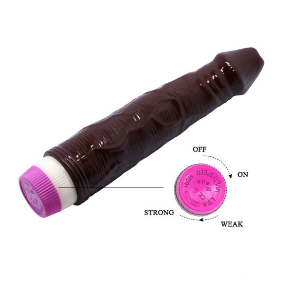 Vibrador Realista de 23cm Café - Imagen 5