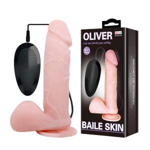 Vibrador Realista con Testículos “Oliver”