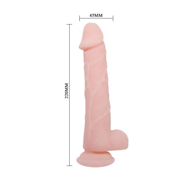 Consolador Realista de 22 cm con Testículos - Imagen 4