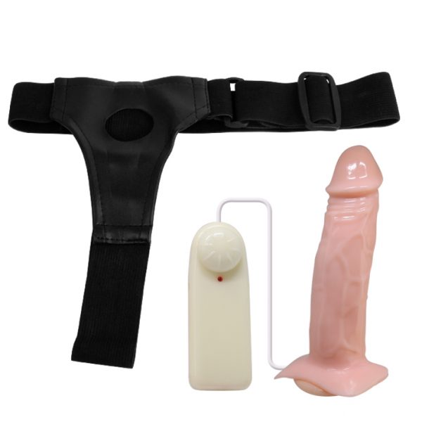 Arnés hueco con Vibrador Realista 18 cm - Imagen 2