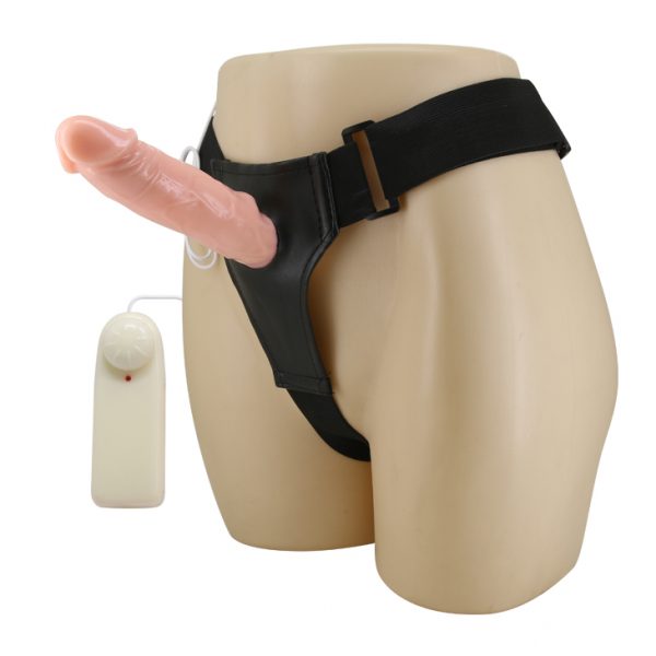 Arnés hueco con Vibrador Realista 18 cm - Imagen 3