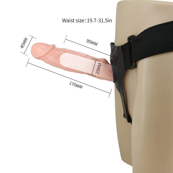 Arnés hueco con Vibrador Realista 18 cm - Imagen 5