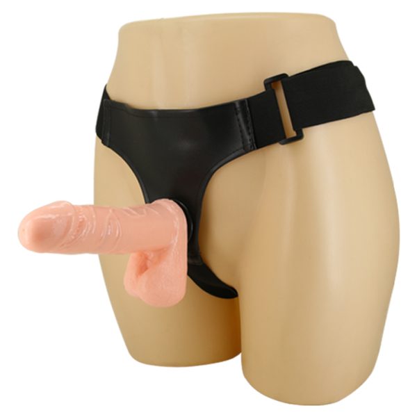 Arnés y Consolador Realista con Testículos 18 cm - Imagen 3