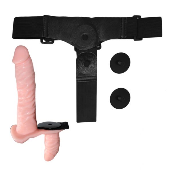Arnés Vibrador Realista Lésbico Doble - Imagen 5