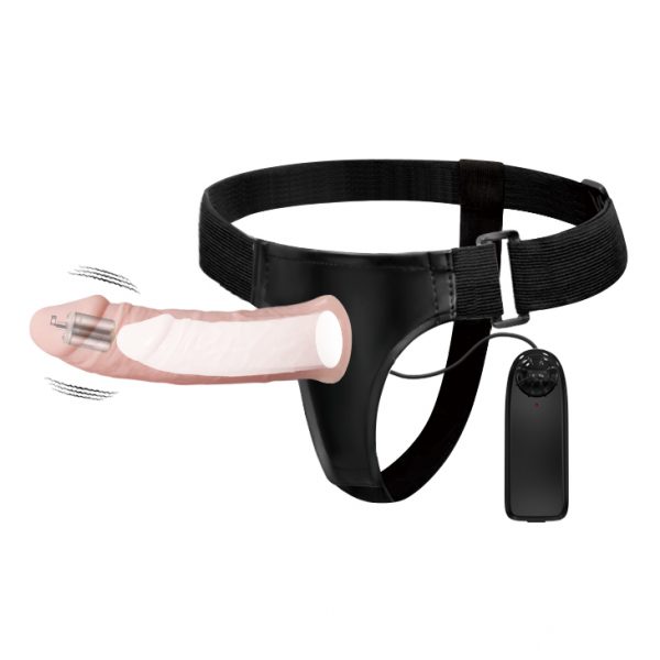 Arnés hueco con Vibrador Realista 16 cm - Imagen 2