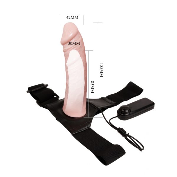 Arnés hueco con Vibrador Realista 16 cm - Imagen 8