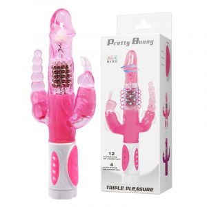 Vibrador Conejo Triple Función Anal