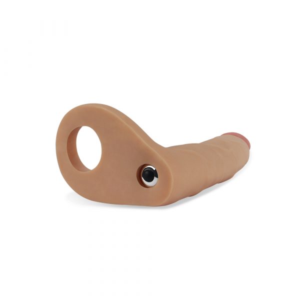 Anillo Vibrador Realista de 18 cm para Doble Penetración - Imagen 4