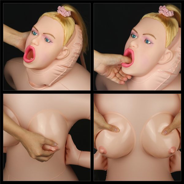 Muñeca Inflable Con 3 Orificios “Cowgirl” Blanca - Imagen 2