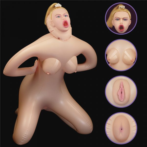 Muñeca Inflable Con 3 Orificios “Cowgirl” Blanca - Imagen 6