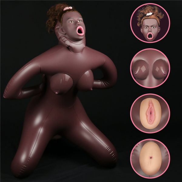 Muñeca Inflable Con 3 Orificios “Cowgirl” Morena - Imagen 5