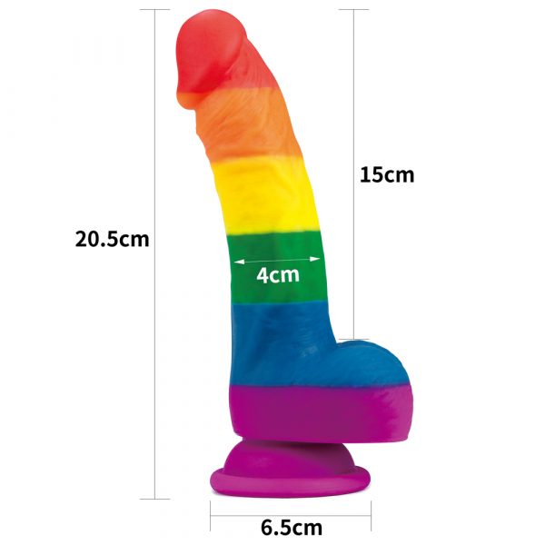 Consolador de 20cm “Orgullo LGBTQ+” - Imagen 5