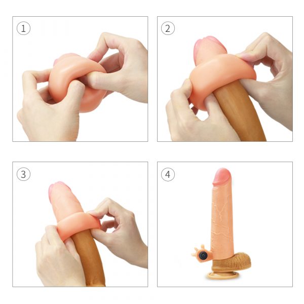 Extensión Vibrador Super Realista de 19 cm - Imagen 4