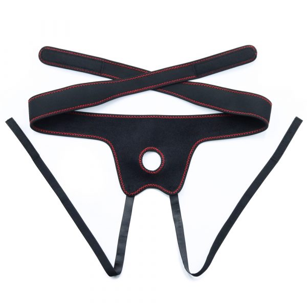 Arnés con consolador vibrador de 22 cm - Imagen 9