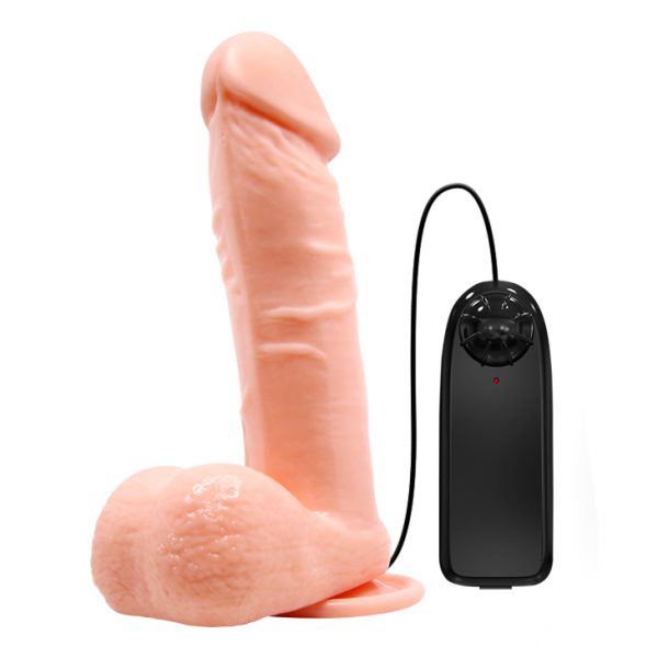 Vibrador Realista de 20 cm Hipoalergénico con Testículos - Imagen 2