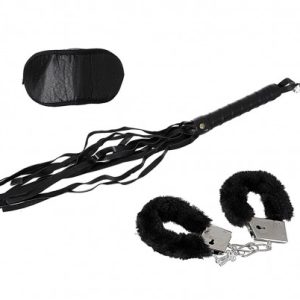 Kit BDSM Fetiche Negro 3 Piezas