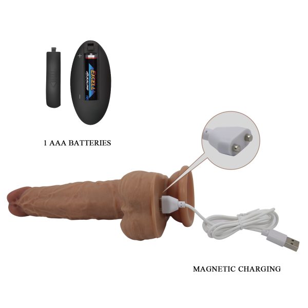 Vibrador Super Realista Autopenetrable Inalámbrico “Jonathan” - Imagen 4