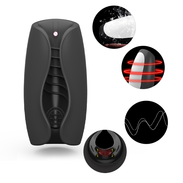 Masturbador Vibrador con Shock Eléctrico y Calor "Hero"