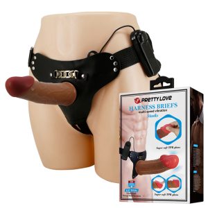 Arnés hueco con Vibrador Realista 18 cm