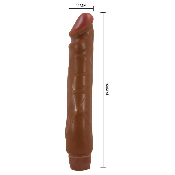 Vibrador Realista de 26cm Café - Imagen 5