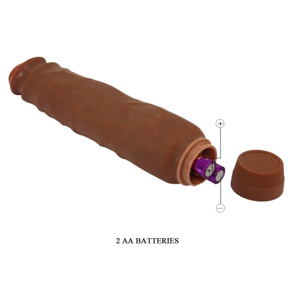 Vibrador Realista de 26cm Café - Imagen 3