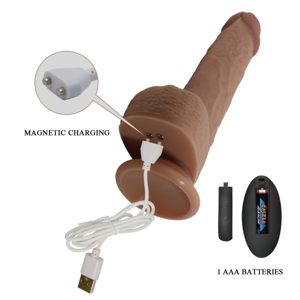 Vibrador Super Realista Autopenetrable Inalámbrico “Tommy” - Imagen 8