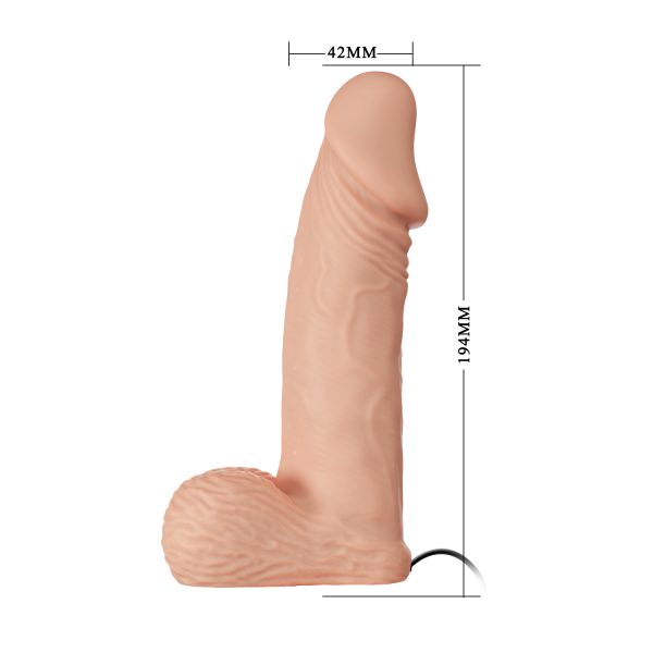 Arnés Vibrador Realista con Testículos de 20 cm - Imagen 8