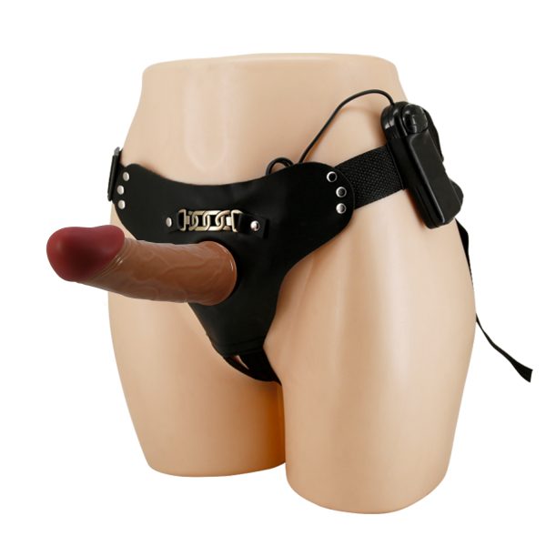 Arnés hueco con Vibrador Realista 18 cm - Imagen 6