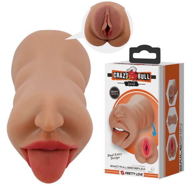 Masturbador Doble Bucal y Vaginal "Sarah"