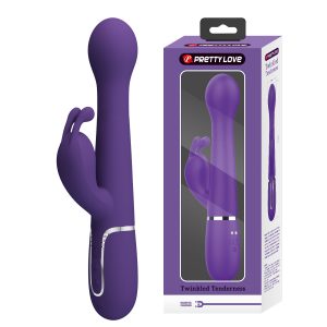 Vibrador Conejo Autopenetrable con Perlas Giratorias "Dejon"