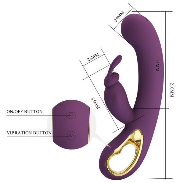 Vibrador Conejo Recargable "Liam" - Imagen 4