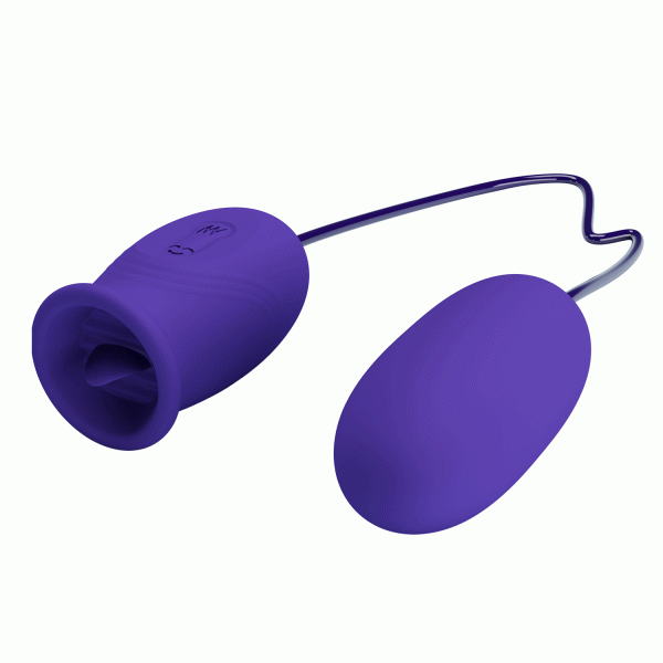 Huevo Vibrador con Estimulador de Clítoris Tipo Lengua - Imagen 7