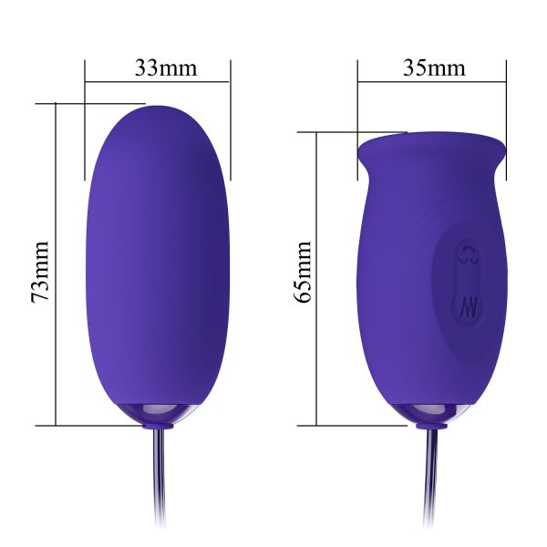 Huevo Vibrador con Estimulador de Clítoris Tipo Lengua - Imagen 3