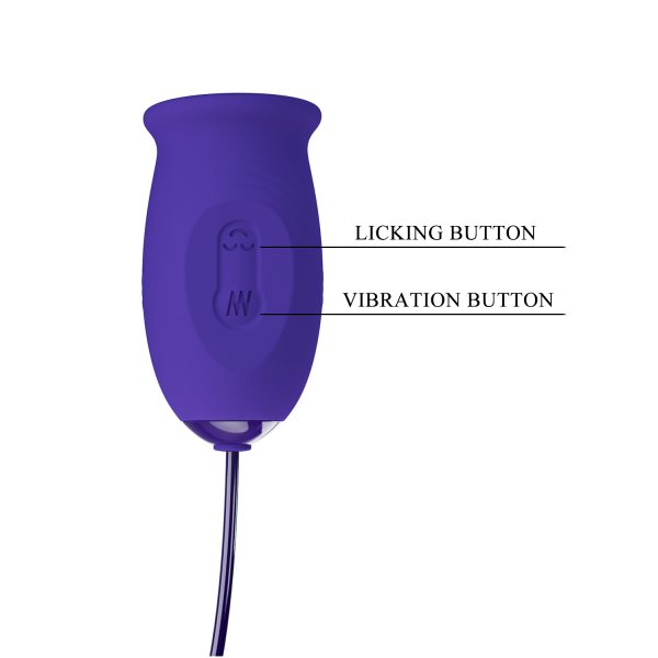 Huevo Vibrador con Estimulador de Clítoris Tipo Lengua - Imagen 2