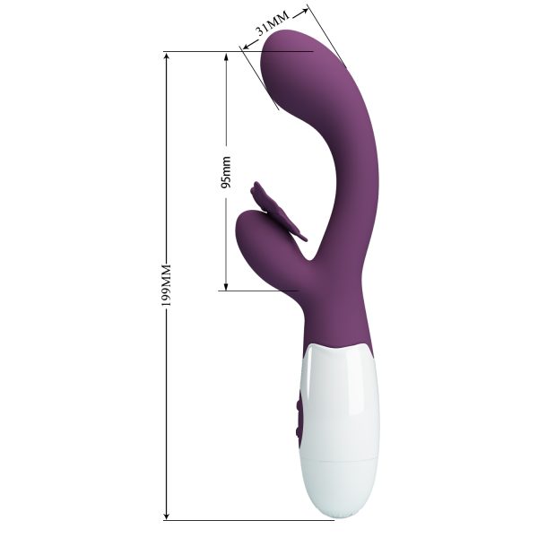 Vibrador Estimulador de Punto G y Clítoris "Butterfly Kiss" - Imagen 3