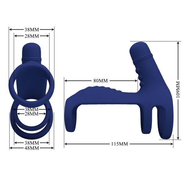 Anillo Vibrador con Estimulador de Clítoris - Imagen 3