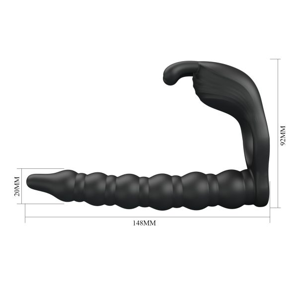 Anillo Vibrador Doble Penetración con estimulación de Clítoris - Imagen 4