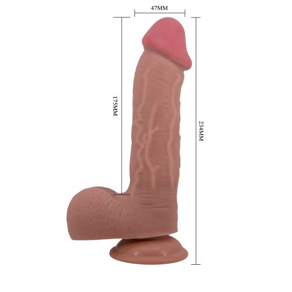 Consolador Realista con Piel Deslizante de 23 cm - Imagen 9
