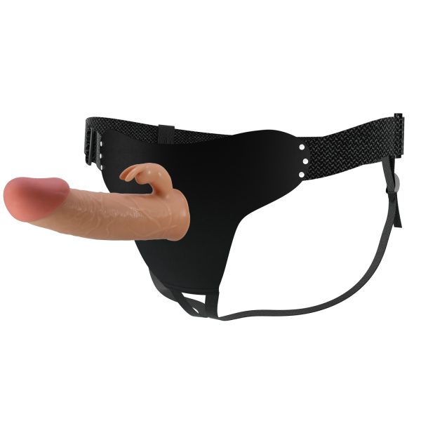 Arnés Consolador Realista con Estimulador de Clítoris de 19 cm - Imagen 2