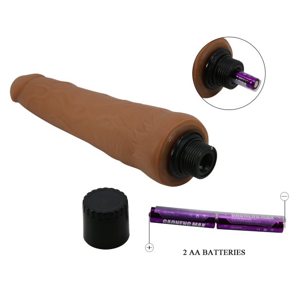 Vibrador Piel Deslizante de 25cm "Alfredo" - Imagen 3