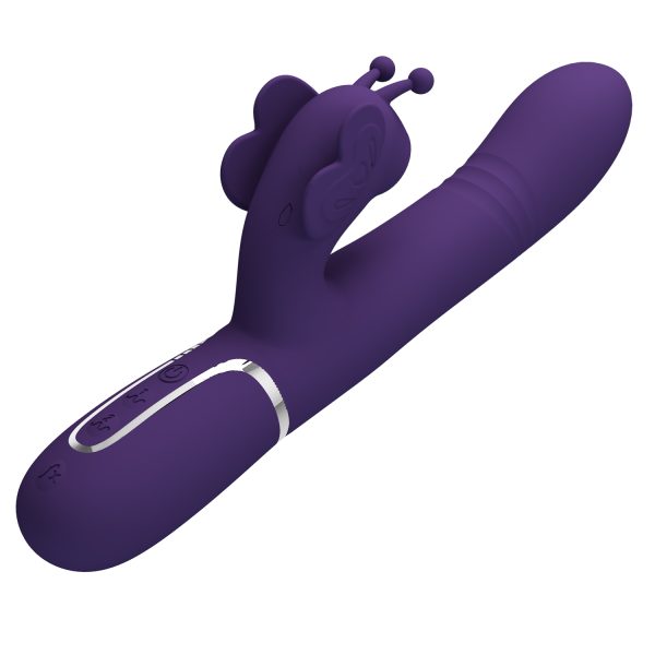 Vibrador Conejo con Perlas Giratorias y Estimulador de Clítoris "Ridgely" - Imagen 7