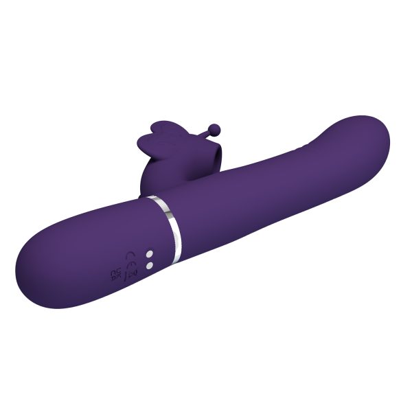 Vibrador Conejo con Perlas Giratorias y Estimulador de Clítoris "Ridgely" - Imagen 6