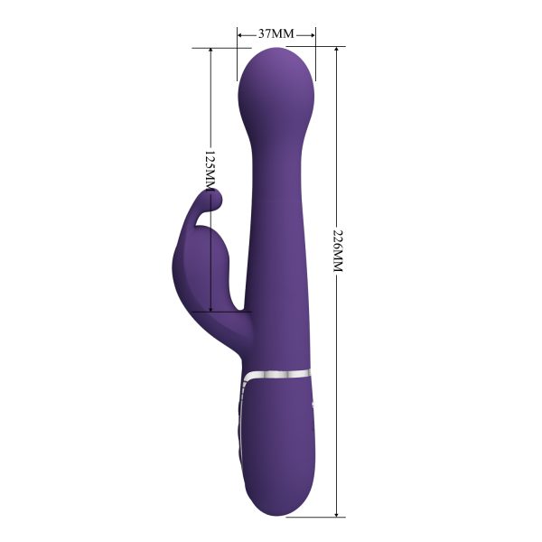Vibrador Conejo Autopenetrable con Perlas Giratorias "Dejon" - Imagen 5