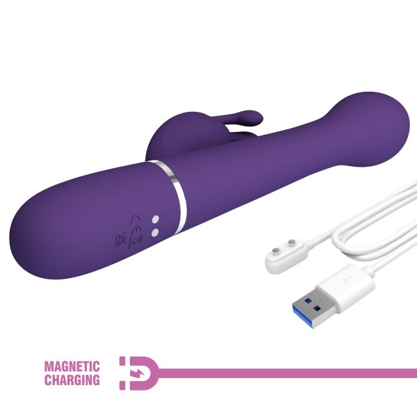 Vibrador Conejo Autopenetrable con Perlas Giratorias "Dejon" - Imagen 3