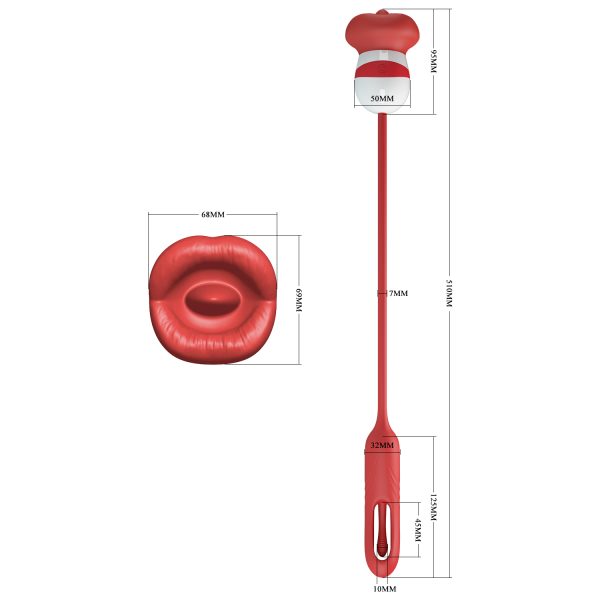 Vibrador con Estimulador de punto G y Simulador de Sexo Oral "Alyss" - Imagen 3